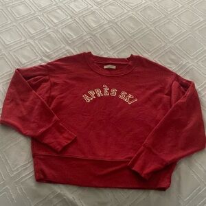 Madewell “Apres Ski” graphic sweatshirt, women’s size medium (fits like small)